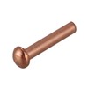 500 Pcs 5/64Inch x 25/64Inch Round Copper Solid Rivets Fasteners