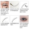 ISHR Lower Eyelashes, Thin Transparent Axis Handmade False Eyelashes, Natural,