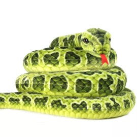 VIAHART Gustavo The Green Anaconda | 100 Inch Stuffed Animal Plush | By TigerHart Toys