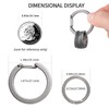 TISUR Titanium Round Carabiner Clip,Heavy Duty Key Ring Holder,Spring O