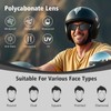 Jeemeele Motorcycle Riding Glasses Motorcycle Goggles 4PCS Padding Goggles Motorcycle