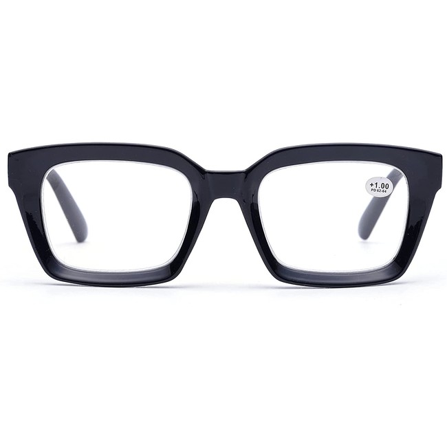 Retro Style Square Reading Glass Big Eyeglass Frames Large lens 50mm