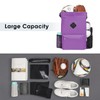 WANDF Drawstring Backpack Sports Bag with Shoe Compartment Water Resistant