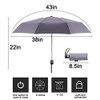 Goothdurs - Paraguas automáticas de viaje a prueba de viento,