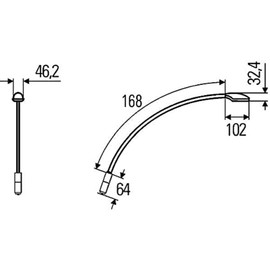 HELLA 2JA 346 720-081 Reading Light - LED - 12/24V - 3.0W - mounting - LED colour: White - inner