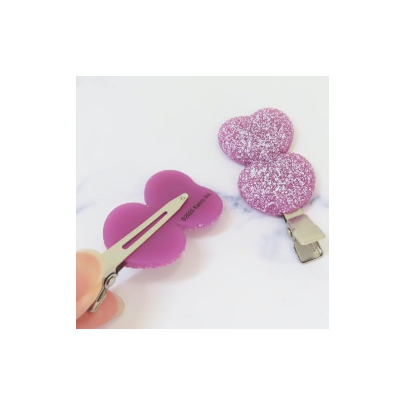 Puregumi Hair Accessories Bangs Clip Set of 2 / Grape