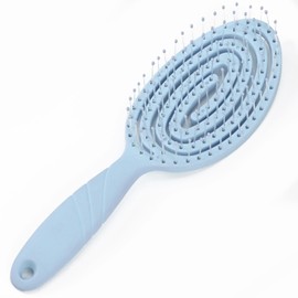 SRCLO Hair Brush without Pulling for Women, Men & Children, Detangling Brush Also for Curls and Long Hair, Unique Professional Detangler Brush with Spiral Spring