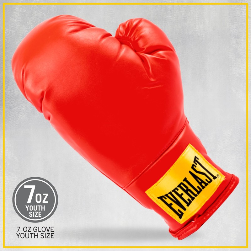 Everlast Laceless Gloves (Red, Small)