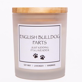 English Bulldog Gifts, English Bulldog Decor, Dog Farts Candle, English Bulldog Gifts for Women, English Bulldog Gifts for Men, Dog Mom Gifts, Dog Candle, Dog Lover Gifts, Dog Birthday Gift