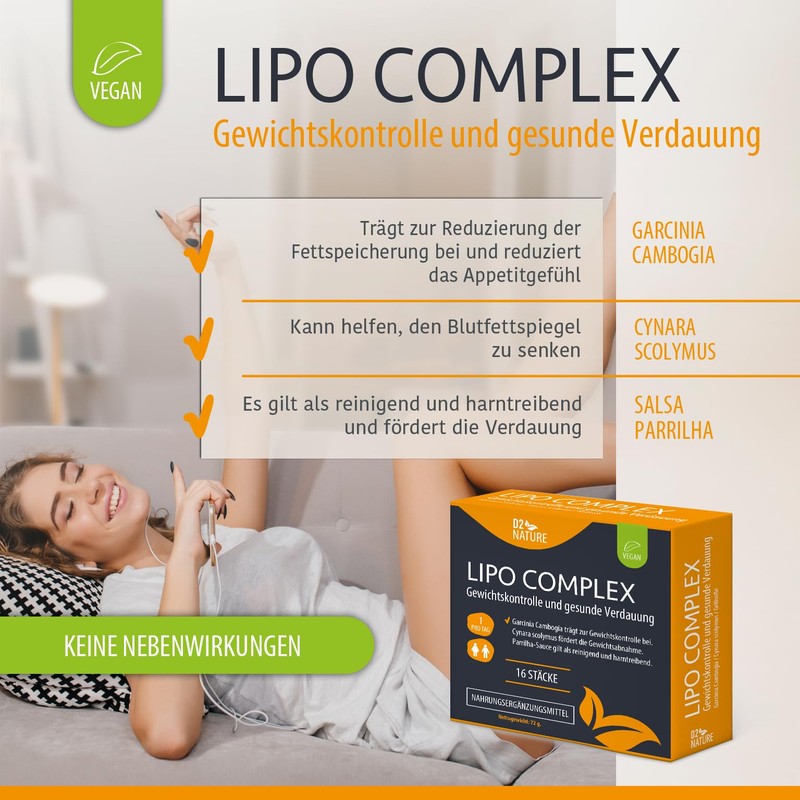 D2 Nature Lipo Complex - 16 sticks - helps control