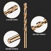 Cobalt Left Hand Drill Bit Set, 13Pcs M35 High Speed