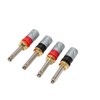 4 Pcs Banana Plug Connector Pure Copper 4mm Rhodium Plating