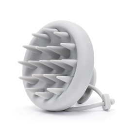 BEAUTLOHAS. Scalp Massager Tool Shampoo Brush, Scalp Scrubber with Soft Silicone Bristles, Scalp Massager Hair Grouth, Dandruff Removal, Wet Dry Hair Scrubber Brush for All(Gray)