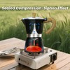 Moka Pot Espresso Coffee Maker and Manual Coffee Bean Grinder,