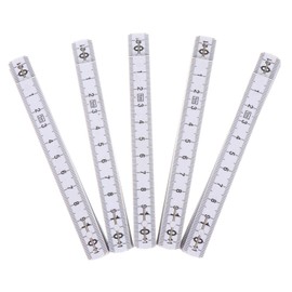 SEWACC 5 Pcs Folding Ruler Flexible Measuring Tool Professional Grade Carpenter Multi Angle Design for DIY Construction Use