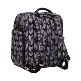 Sarah Wells Kelly Convertible Breast Pump Bag and Backpack (Black and White)
