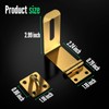 Gemasp Hasp Latch with Lock, 90 Degree Solid 304 Stainless