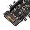 PC Chassis Fan Hub CPU Cooling Hub 10 Port 12V