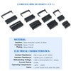 Glarks Professional IDC Crimp Tool with 48Pcs 2.54mm Pitch Dual