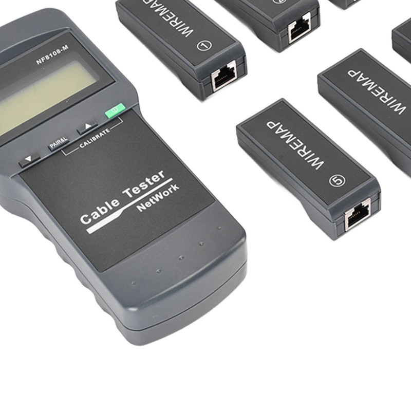 F‑8108‑M LCD Display Network Cable Length Tester Cable Wire Fault