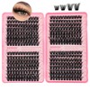 GGOKOK Lash Clusters Wispy Eyelash Clusters 384pcs 10-16mm Cluster Eyelash