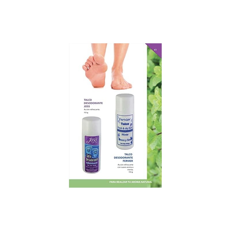 Talco Fresh and Dry Foot Desodorante para Pies JOSS Fervier