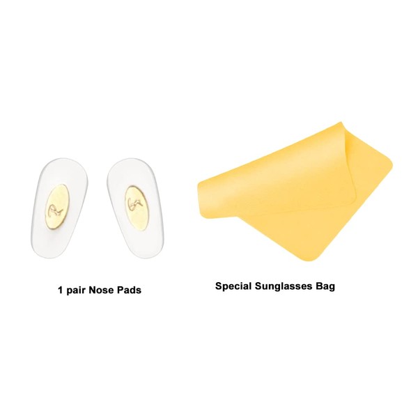 HiCycle2 Replacement Push-in Nose Pads for RayBan RB6335 RB3549 RB4071 RB6336 RB7140 RB8415 Sunglasses Eyglasses Repair-Kits (Gold)