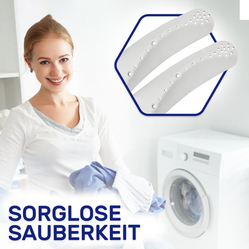 Pack of 2 drum fins for washing machine with the