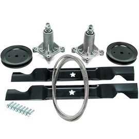 EPR Deck Belt Blade Spindle Kit for Husqvarna 46 Inch 2246LS 2346XLS YTA1946 YTA22V46 YTH20K46 YTH2246TDR YTH22V46 YTH18K46