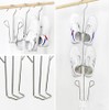 Leoyoubei 10 Pack Stainless Steel Shoes Hanger Drying Rack for
