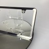 MotorVehicleParts New Slim 4 Holes Black Chrome License Plate Frame