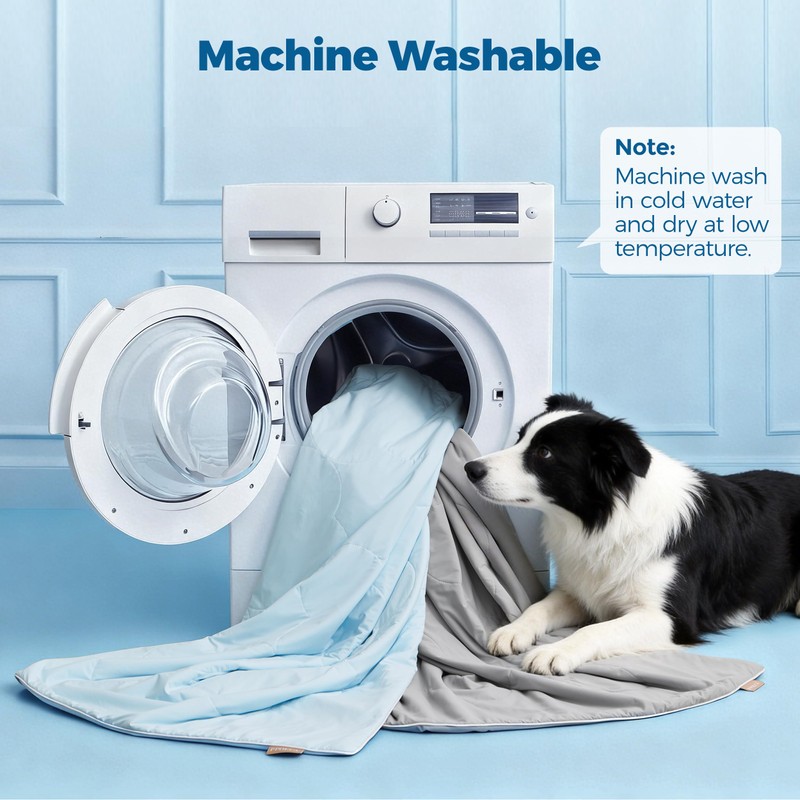 PPOLCA Cooling Waterproof Pet Blanket for Large Dogs - Q-MAX>0.5,