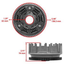Caltric Clutch Center Basket Outer for Honda Sportrax 400 TRX400EX TRX400X 2005 - 2014