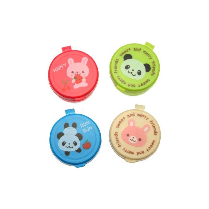 Kotobuki Condiment Containers for Bento Box, Mini, Animal Friends