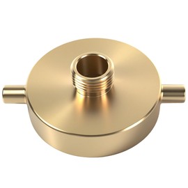 SpringSpray 2-1/2" NST (NH) Female x 3/4" GHT Male Brass Fire Hydrant Adapter with Pin Lug Fire Equipment Brass Hydrant to Garden Hose Adapter