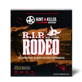 Hunt A Killer: R.I.P at The Rodeo, Solve The Murder of a Rodeo Clown, Mystery Box Game for True Crime Fans, Murder Mystery Game for Adults, Play Detective at Home, Designed for 1+ Players Ages 14+