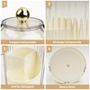 Ezebesta Makeup Brush Holder Organizer with Clear Lid 360 Rotating