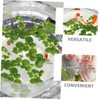Kisangel 6 Pack Fake Floating Duckweed for Aquarium Pond Natural