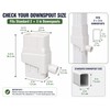 Rainwater Downspout Diverter for Rain Barrel – Adjustable Flexible Hose