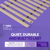 Greaton, 1-Inch Extra Heavy Duty Horizontal Wooden Bunkie Board/Bed Slats,