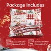WONGS BEDDING Christmas Patchwork Quilt Set Queen Size 3 Pieces
