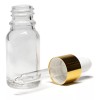 Meliars Frasco Gotero 10 Ml Cristal Bulbo Dorado ( 35
