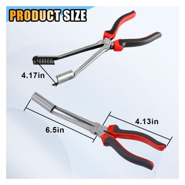 Car Spark Plug Wire Removal Pliers Tool, High Voltage Cylinder Cable Clamp Tool for Efficient and Safe Removal, Long Handle Spark Plug Pliers Car Spark Plug Boot Removal Tool
