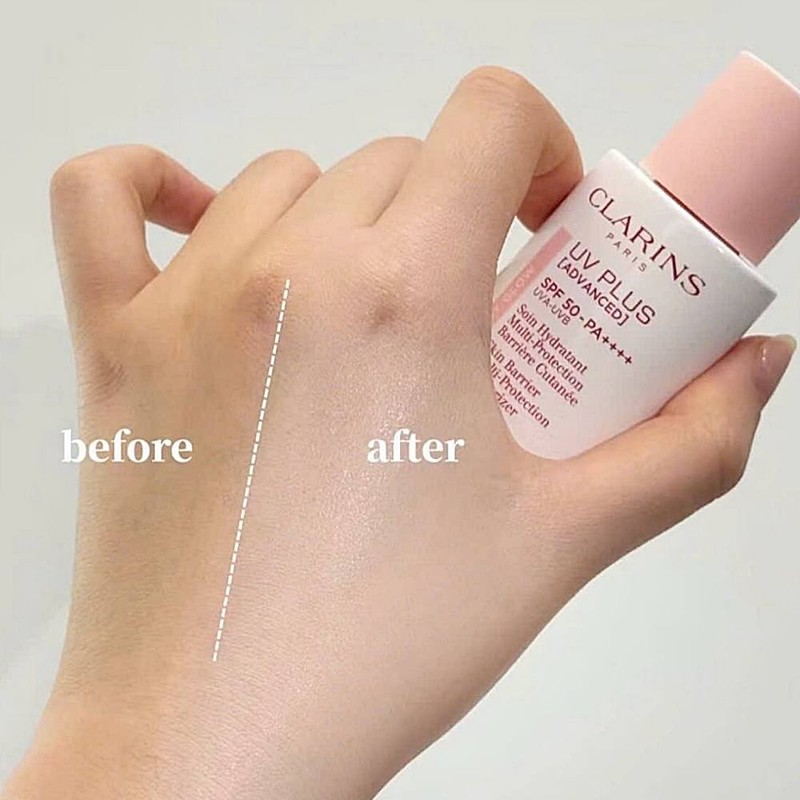 Clarins [1+1]Clarins Sun Cream UV Plus Advanced NEW/Rosy Glow 50mlx2