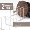 Stock Your Home White (2 Pack) Steel Baking Pan Organizer