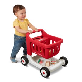 Baby Walker with Wheels, Baby Toys, Toddler Toys for 1 Year Old, Walkers, Radio Flyer Scan & Sort Shopping Cart with Lights & Sounds, Red, for Kids Ages 1+