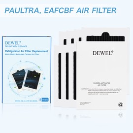 Refrigerator Air Filter Replacement for Frigidaire PAULTRA Pure Air Ultra, Compatible with Electrolux EAFCBF, Kenmore, Freshen Your Fridge with Activated Carbon Air Filter - Part 242061001-8PCS