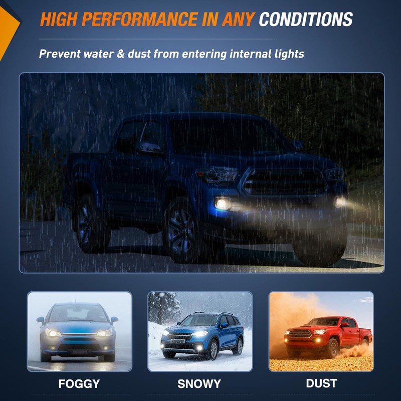 Nilight Fog Lights Assembly Compatible with 2016 2017 2018 2019