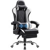 Furmax Gaming Chair, Computer Chair with Footrest and Massage Lumbar