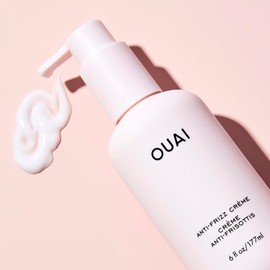 OUAI OUAI Anti Frizz Cream - Moisturizing Hair Cream with Frizz Control & Heat Protection - Provides Lasting Hydration with Jackfruit & Beetroot Extract - Paraben, Phthalate & Sulfate Free (6 oz)